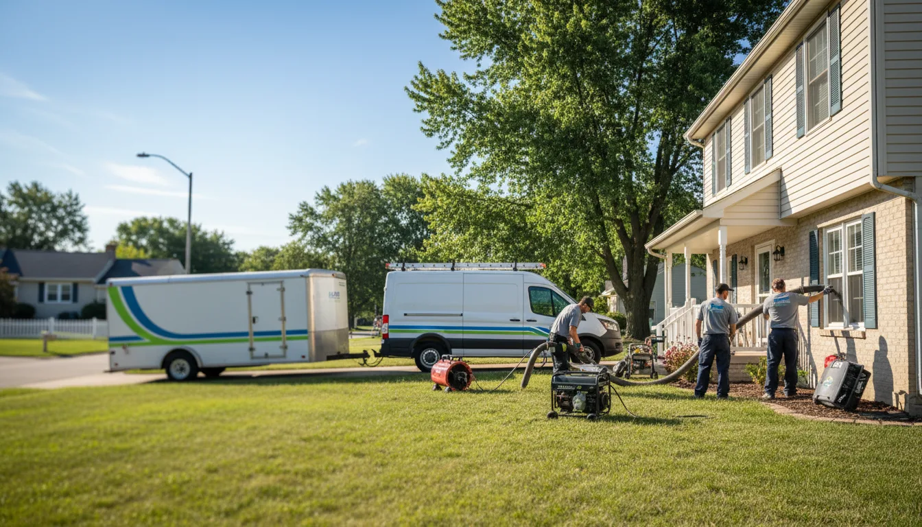 Flooded Basement Restoration And Cleanup With Repair in South Holland, IL near me